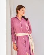 Robe midi Lunaria Mauve 