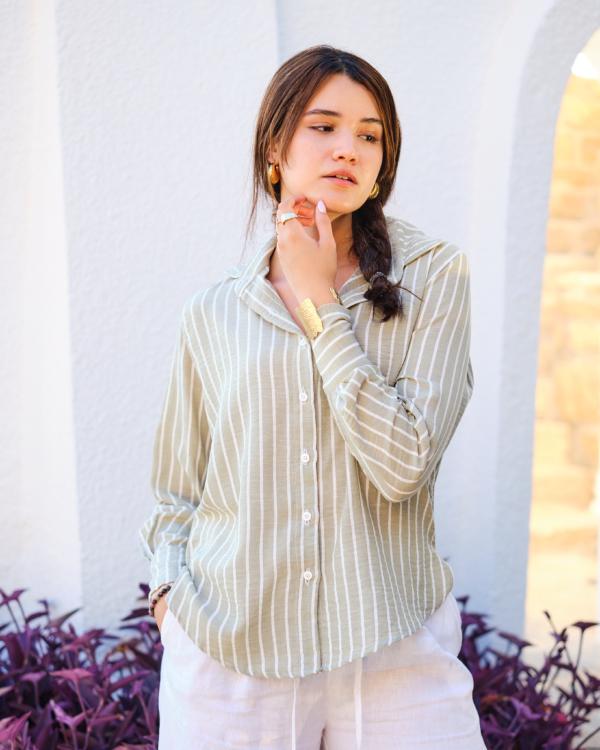 Chemise En Lin Savane