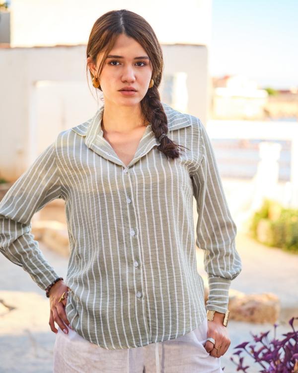 Chemise En Lin Savane