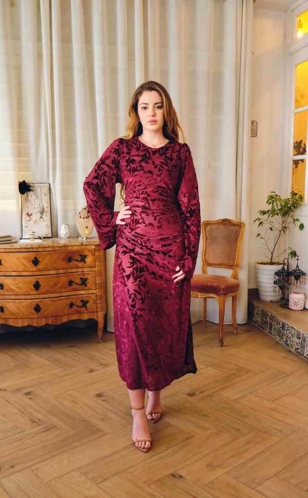 Robe Zaphira burgundy