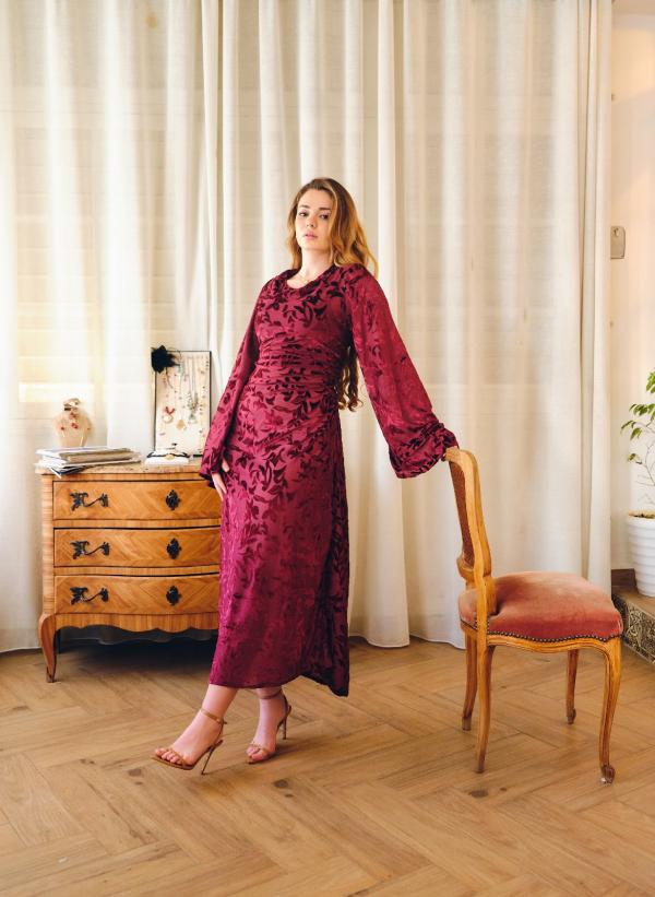 Robe Zaphira burgundy