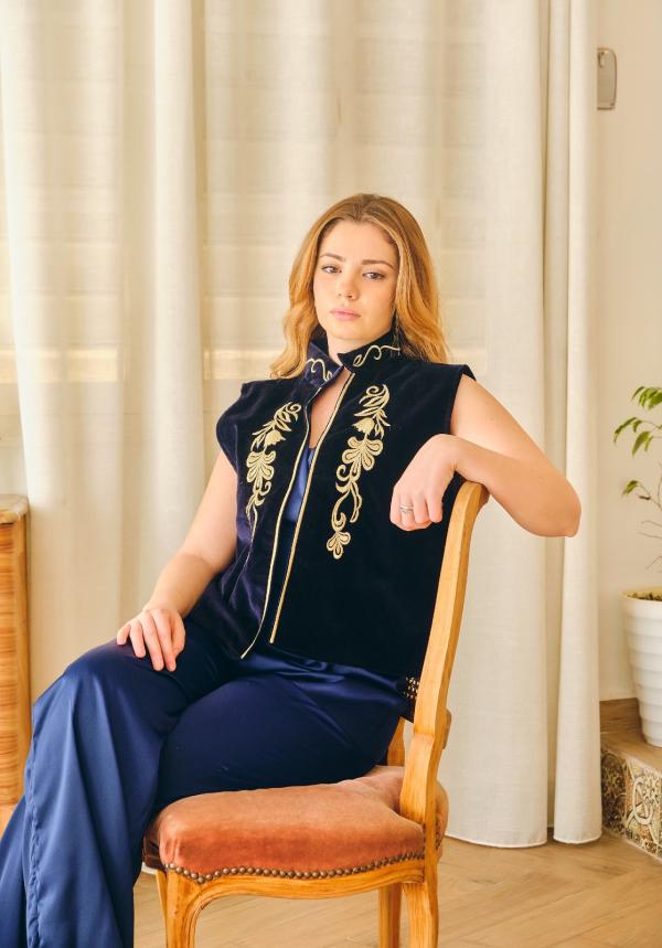 Gilet ZAPHIRA Bleu Profond 