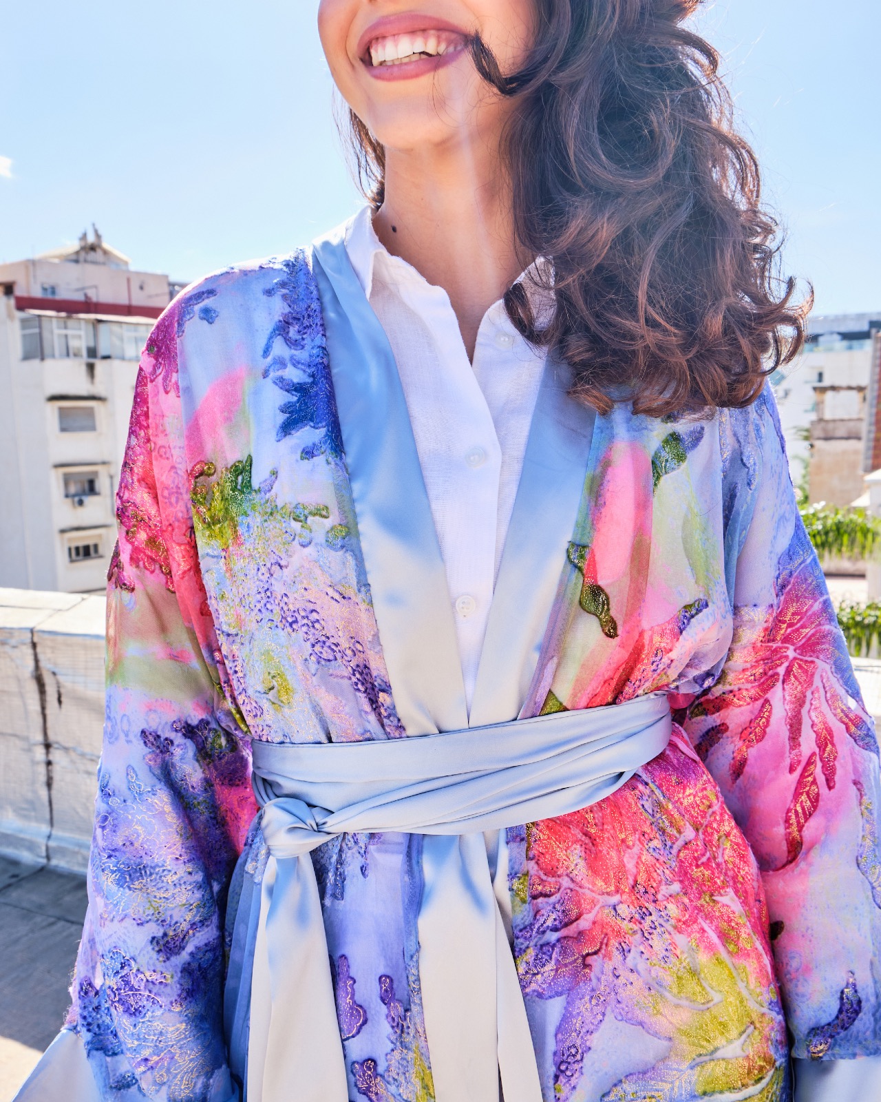 Kimono Zyrie Baby blue
