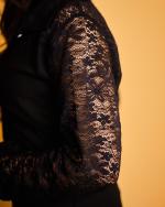 Ensemble Lin naturelle et dentelle BLACK 