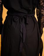 Ensemble Lin naturelle et dentelle BLACK 