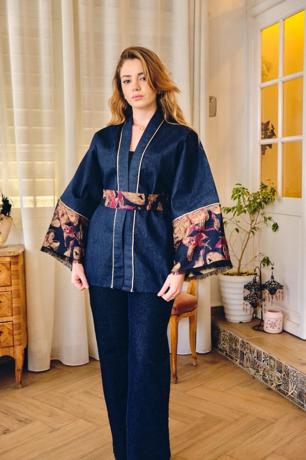 Veste Kimono ZAPHIRA Burgundy 