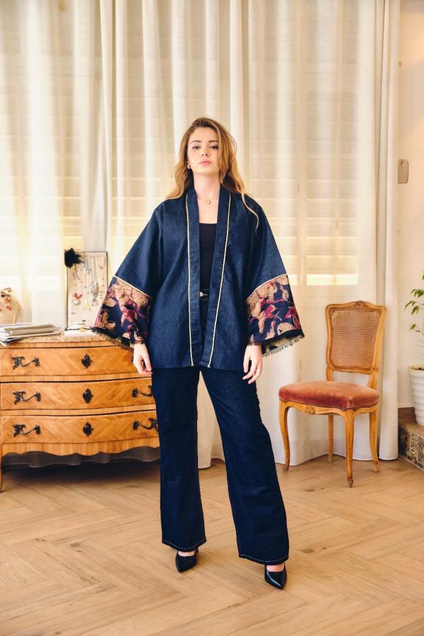 Veste Kimono ZAPHIRA Burgundy 