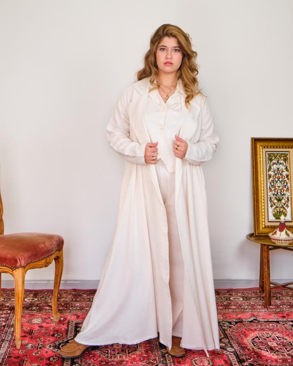 Ensemble en Lin Naturelle Beige 