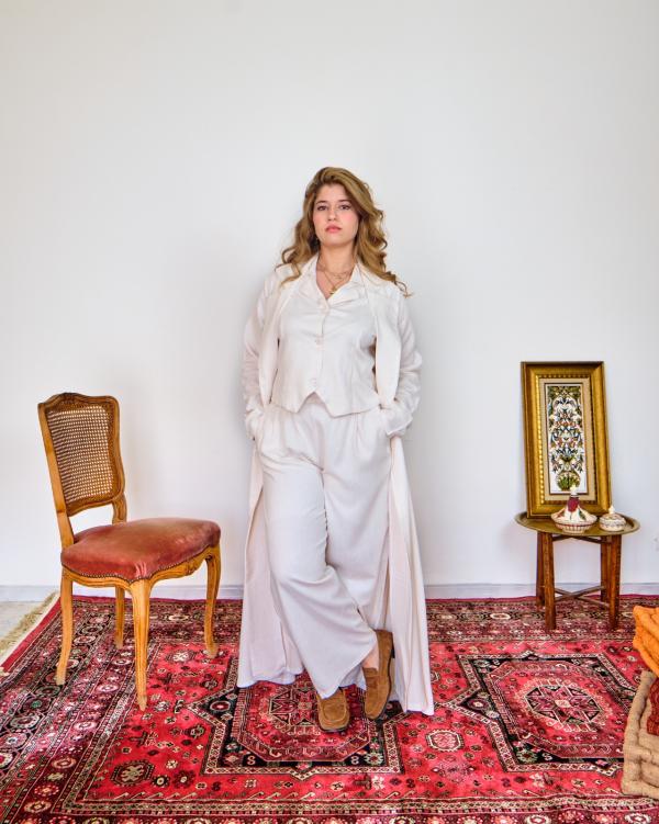 Ensemble en Lin Naturelle Beige 