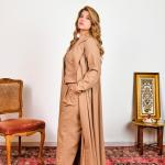 Ensemble en Lin Naturelle camel 