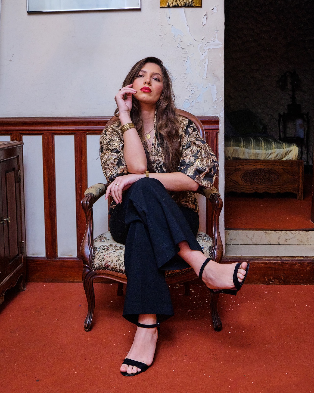 Veste Zeyna Black et Gold