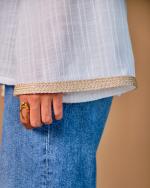 Tunique Leyla Lin naturel  manches longues