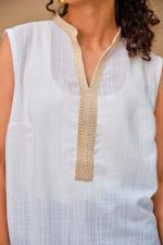 Tunique Leyla Lin naturel sans manches 