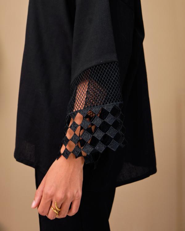 Ensemble Lin naturelle summer Black