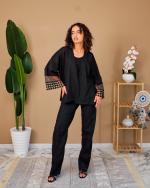 Ensemble Lin naturelle summer Black