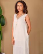 Robe romantique en Lin naturel 