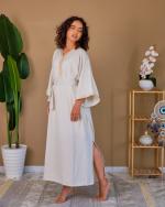 Robe Warda en lin naturel tissé