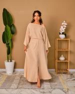 Ensemble jupe en lin naturel Sahara