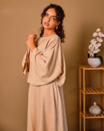 Ensemble jupe en lin naturel Sahara