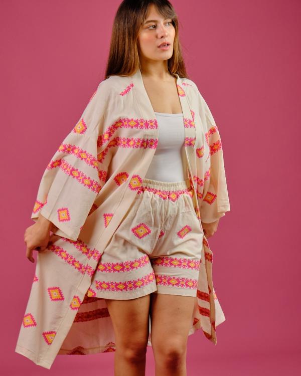 Ensemble kimono et short 