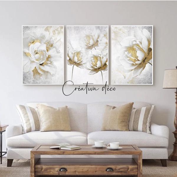 Painted white flower 