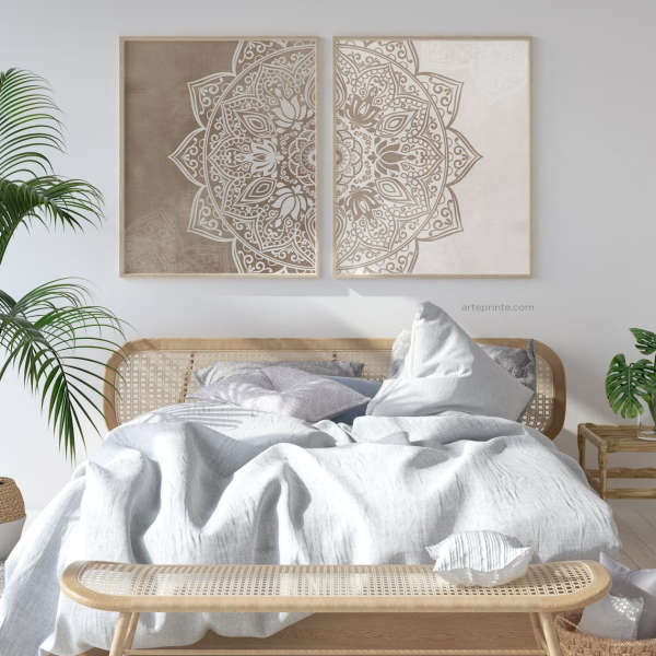 Mandala Marron TOILE 