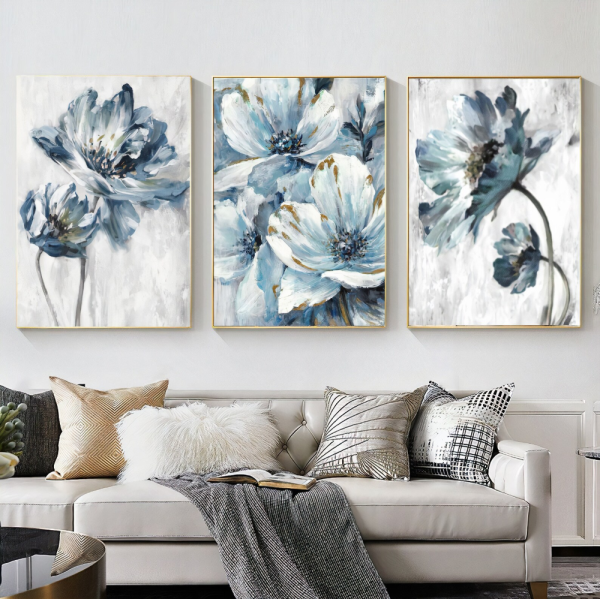 Fleurs Bleu 