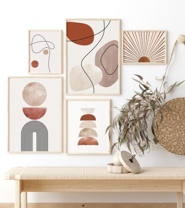 Marron minimaliste line 