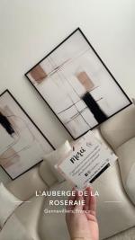 Art contemporain Beige & noir 