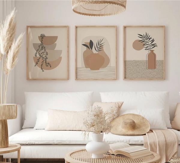 Boho marron & beige 