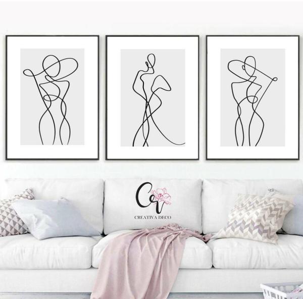 Minimaliste Women Silhouette line art 