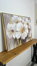 Abstract white flowers 
