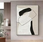 Abstrait noir & beige 