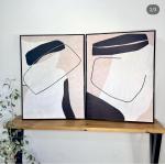 Abstrait beige& noir 