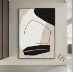 Abstrait beige& noir 