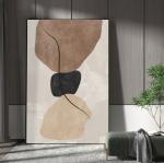 Abstrait marron& beige
