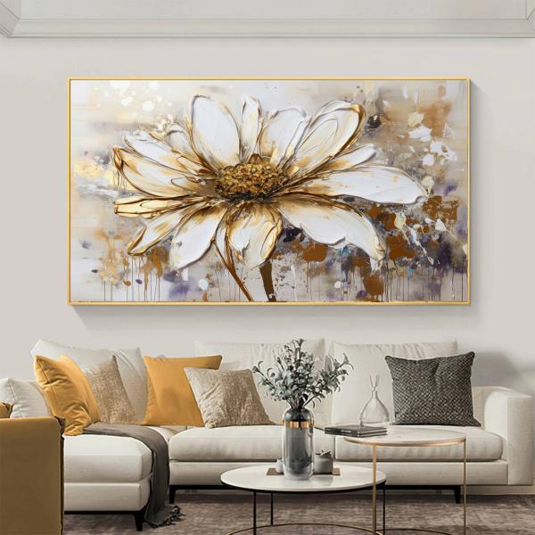 Gold Abstract Floral 