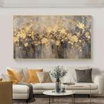 Abstract Flower Gold 