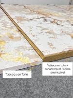 Islamique doré fond marbré 