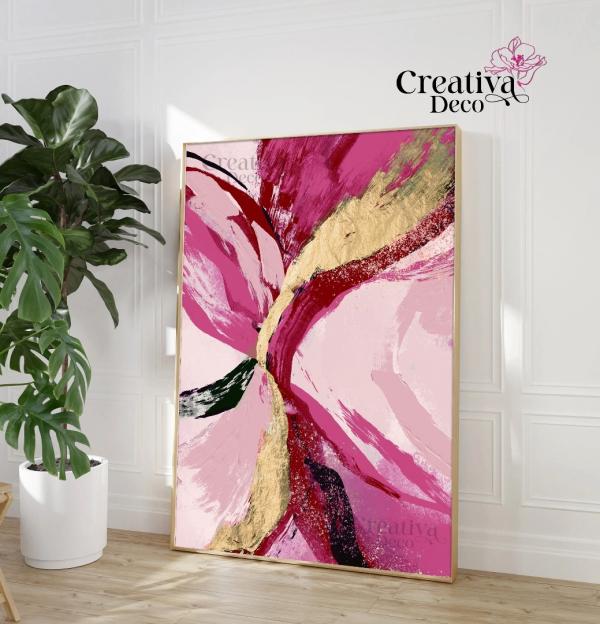 Abstrait Rose Fuchsia