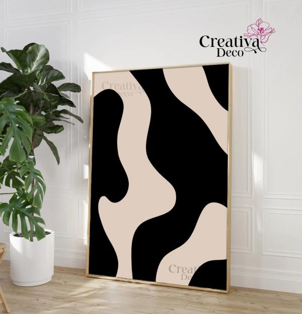 Minimaliste Noir & beige