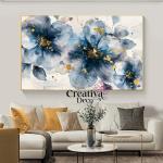 Floral  Bleu 