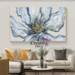 Abstrait Florale Bleu pastel