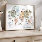 Carte du monde enfant ( World map kids ) 