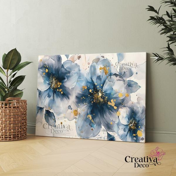 Abstrait Florales Bleu 