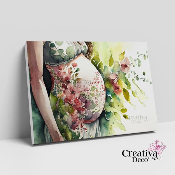 Pregnant woman flowers 