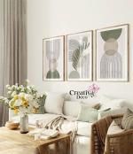 Minimaliste Vert sauge & beige 