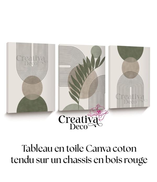 Minimaliste Vert sauge & beige 