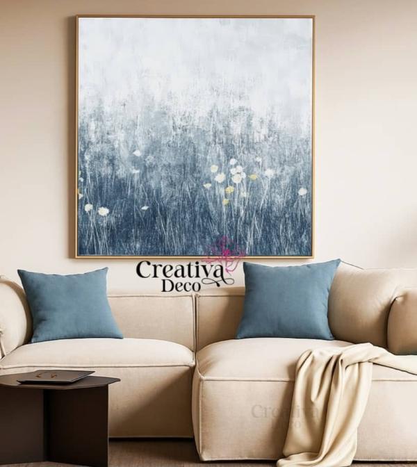Abstrait Champ floral Bleu 
