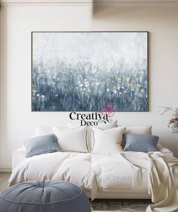 Abstrait Champ floral Bleu 